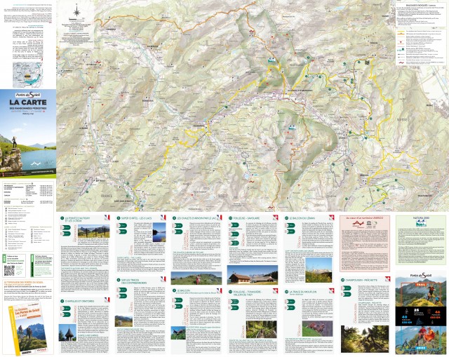 CARTE DES SENTIERS  ETE / SUMMER   WALKING MAP