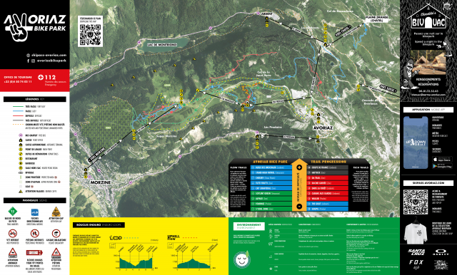 Plan des Pistes VTT Avoriaz