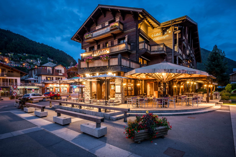 Vue extérieur Hotel Le Samoyède été