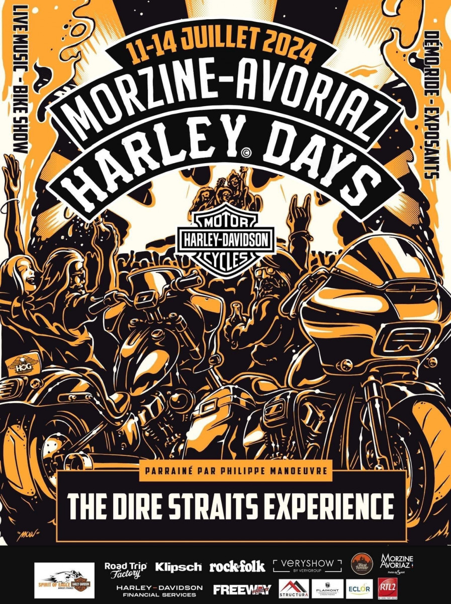 Affiche Harley Days Morzine 2024